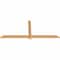 Ekena Millwork Eugene Smooth Timber Gable Bracket, Western Red Cedar, 72"W x 30"H x 1 1/2"D x 3 1/2"F, 10/12 Pitch GBW072X30X0204EUG00SWR - alternate 3